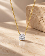 Ziya Solitaire Moissanite Necklace
