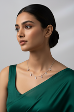 Avira 1 Carat Pear Drop Moissanite Necklace