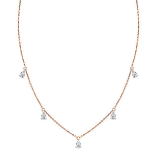 The Pear Drop Diamond Necklace in Gold - Adila