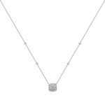 Meher Halo Moissanite Necklace
