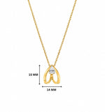 Inaaya Pear Moissanite Necklace