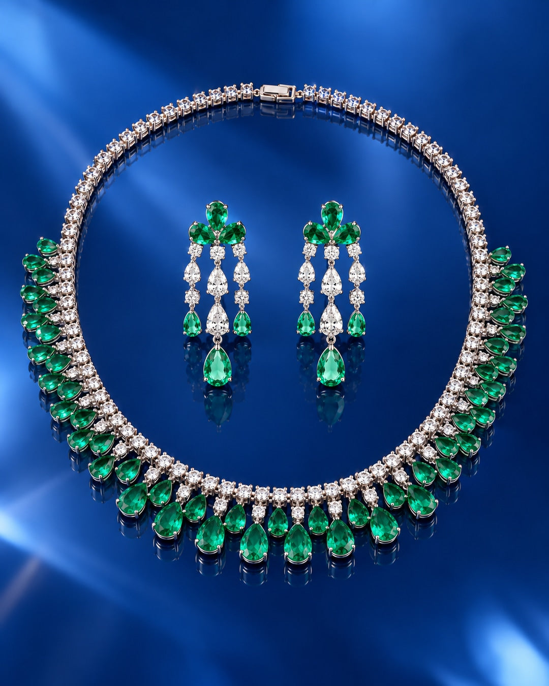 Beatrice Green Necklace Set