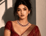 Anaarkali Red Necklace Set