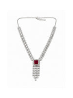 Elaina Red Necklace Set