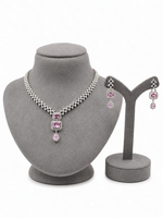 Gulabi Pink Adaa Necklace Set