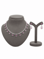 Gulabi Pink Leher Necklace Set