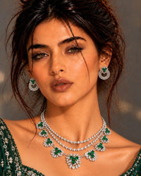Josephine Emerald Statement Necklace Set
