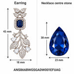 Elina Necklace Set measurements
