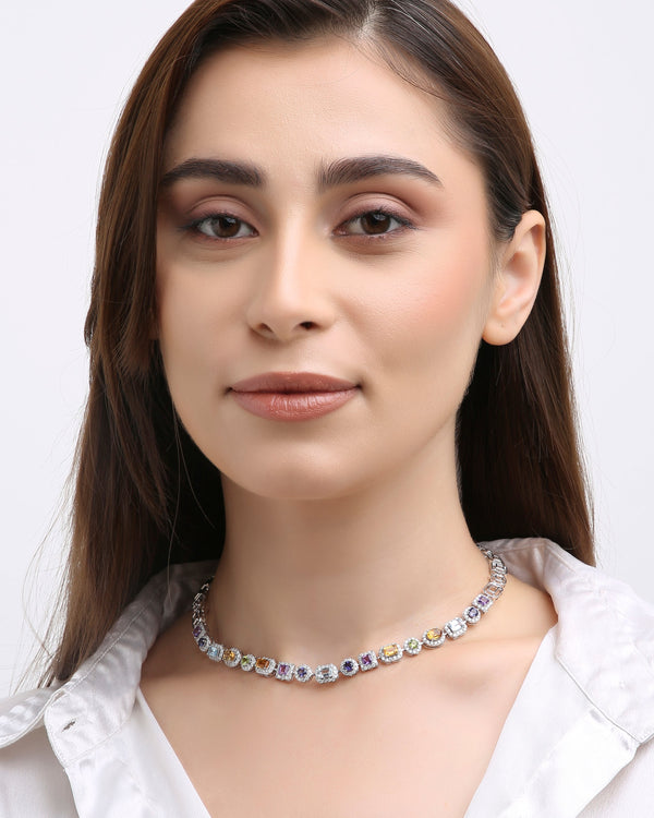 Soleia Multi-Stone Moissanite Necklace