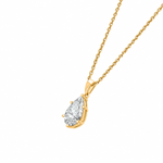 Sofia Pear Moissanite Solitaire Pendant