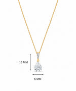 Meera Pear Drop Moissanite Pendant