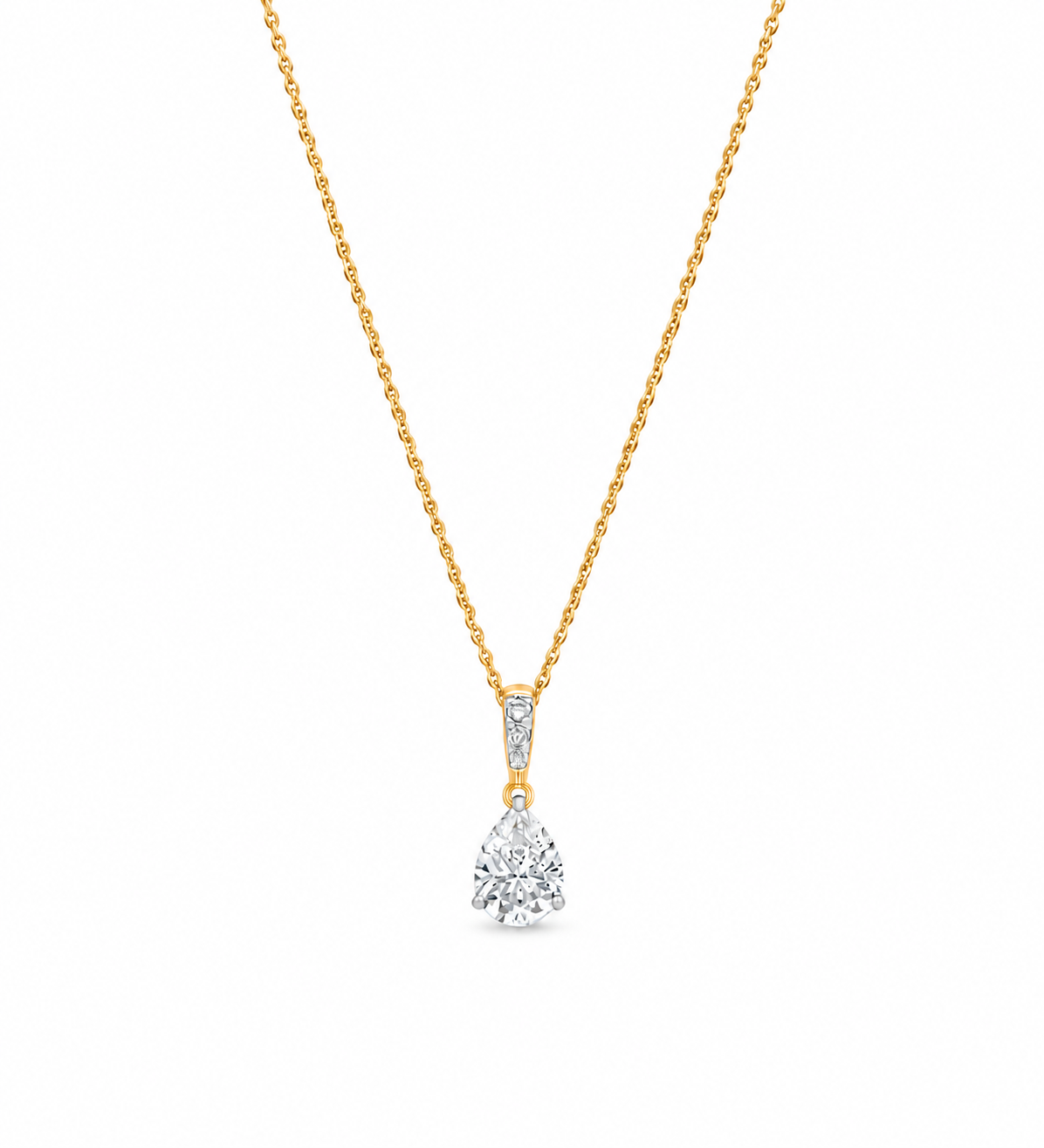 Meera Pear Drop Moissanite Pendant