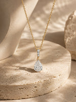 Meera Pear Drop Moissanite Pendant