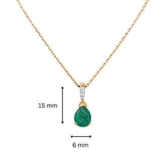 Emerald Fizz Green Gemstone Silver Pendant