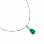 Emerald Fizz Green Gemstone Silver Pendant