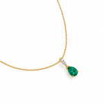 Emerald Fizz Green Gemstone Silver Pendant