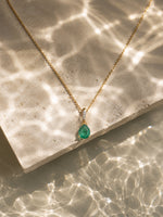 Emerald Fizz Green Gemstone Silver Pendant