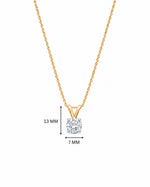 Aira Solitaire Moissanite Pendant