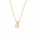 Aira Solitaire Moissanite Pendant