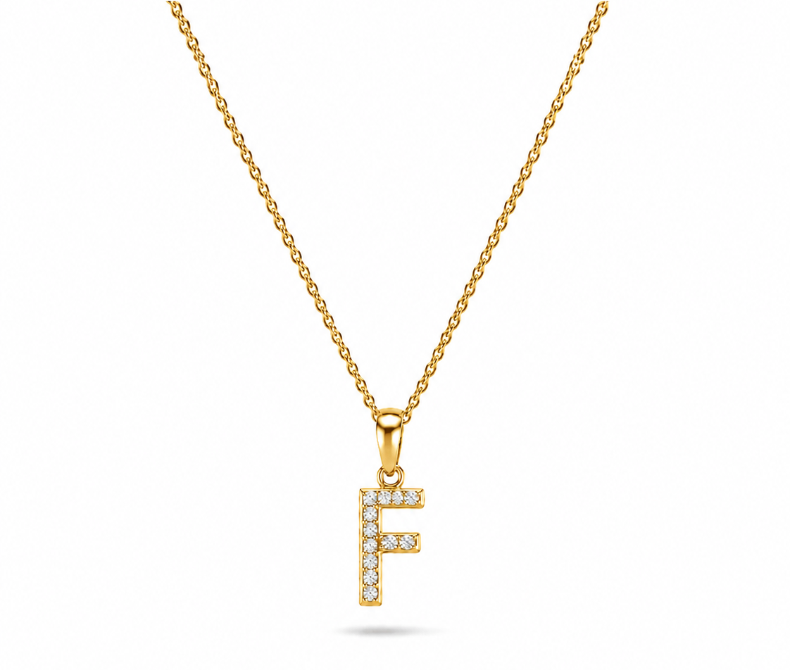 Timeless Initial F Pendant