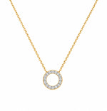 Chandini Circle 0.50ct Moissanite Silver Pendant