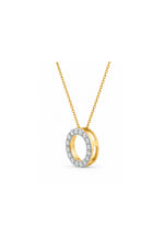 Chandini Circle 0.50ct Moissanite Silver Pendant