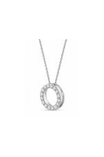 Chandini Circle 0.50ct Moissanite Silver Pendant