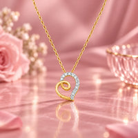 Swirl 0.20ct Moissanite Silver Pendant