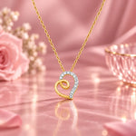 Swirl 0.20ct Moissanite Silver Pendant
