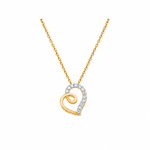 Swirl 0.20ct Moissanite Silver Pendant