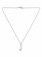 Timeless Initial J Pendant | Silver Alphabet Pendant