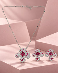 Rubaani Blossom Pendant Set
