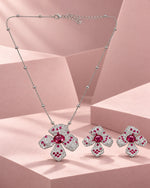 Rubaani Blossom Pendant Set