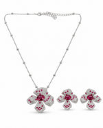 Rubaani Blossom Pendant Set detail view