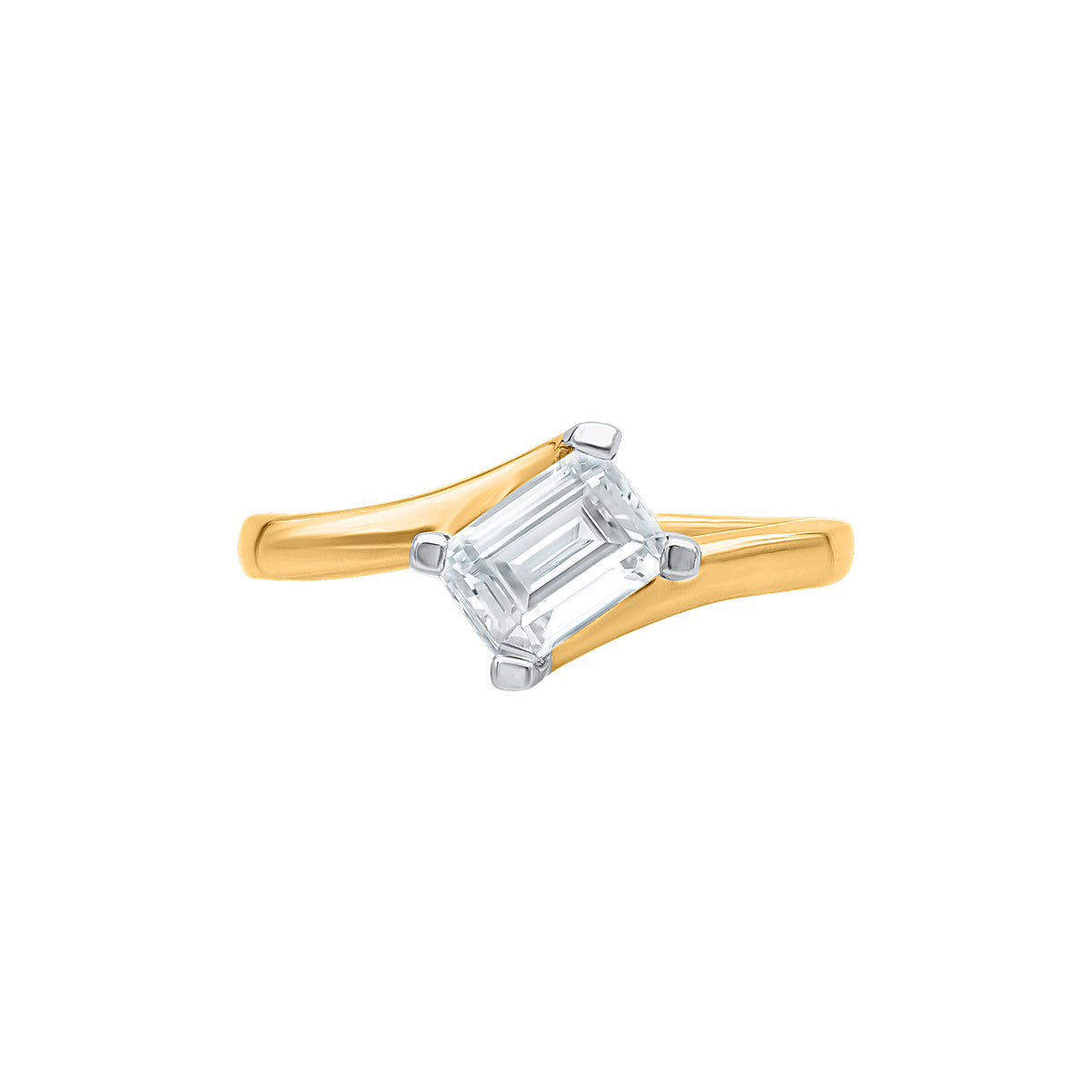 Eternal Glow Radiant Solitaire Moissanite Ring