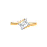 Eternal Glow Radiant Solitaire Moissanite Ring