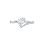 Eternal Glow Radiant Solitaire Moissanite Ring