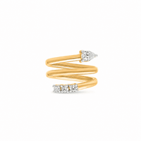 Serpentine Swirl Moissanite Ring