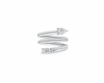 Serpentine Swirl Moissanite Ring