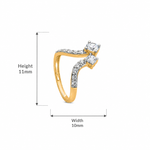 Soul to Soul Moissanite Silver Ring
