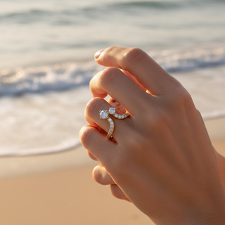 Soul to Soul Moissanite Silver Ring