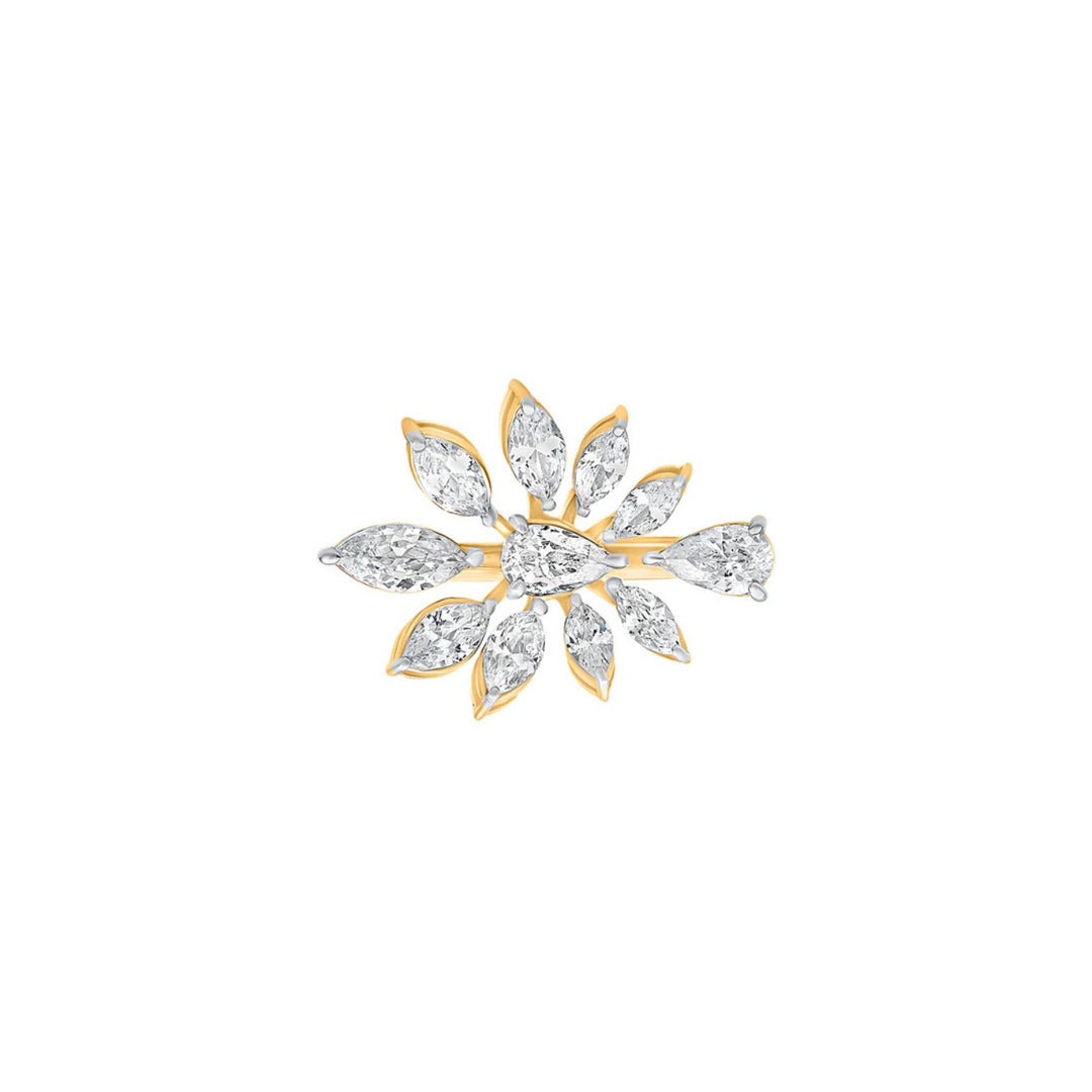 Pichwai Inspired Moissanite Ring