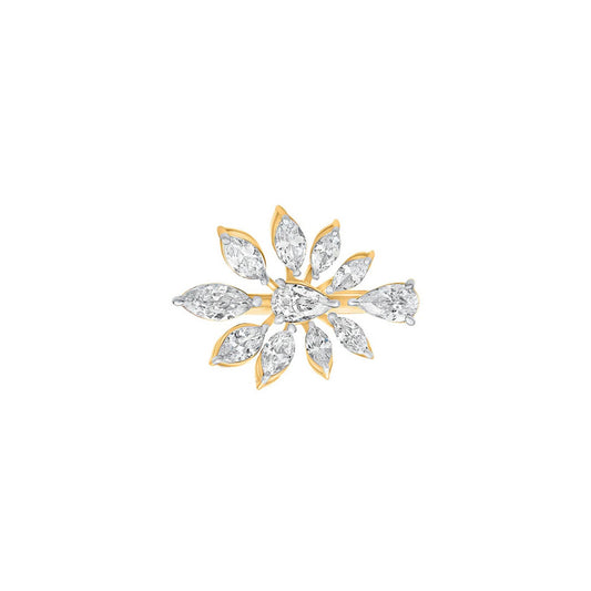 Pichwai Inspired Moissanite Ring