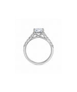 The Cathedral Radiant Moissanite Ring