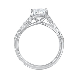 The Cathedral Radiant Ring with Diamonds in 925 Sterling Silver - Adila