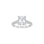 The Cathedral Radiant Moissanite Ring
