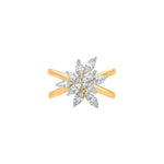 Marquise Flower Shape Moissanite Ring