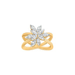 Marquise Flower Shape Moissanite Ring