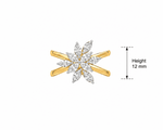 Marquise Flower Shape Moissanite Ring