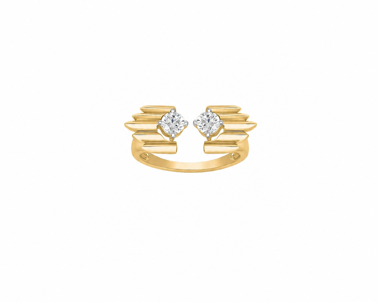 Soul to Soul Round Cut Solitaire Moissanite Ring